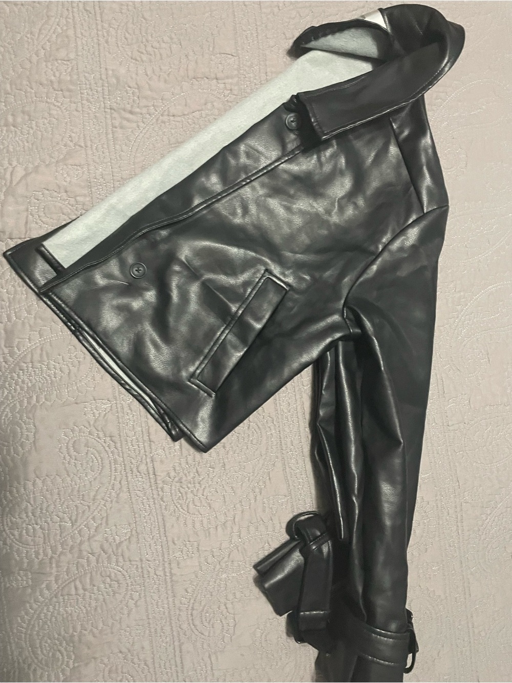 Madden Girl Black Faux Leather Jacket